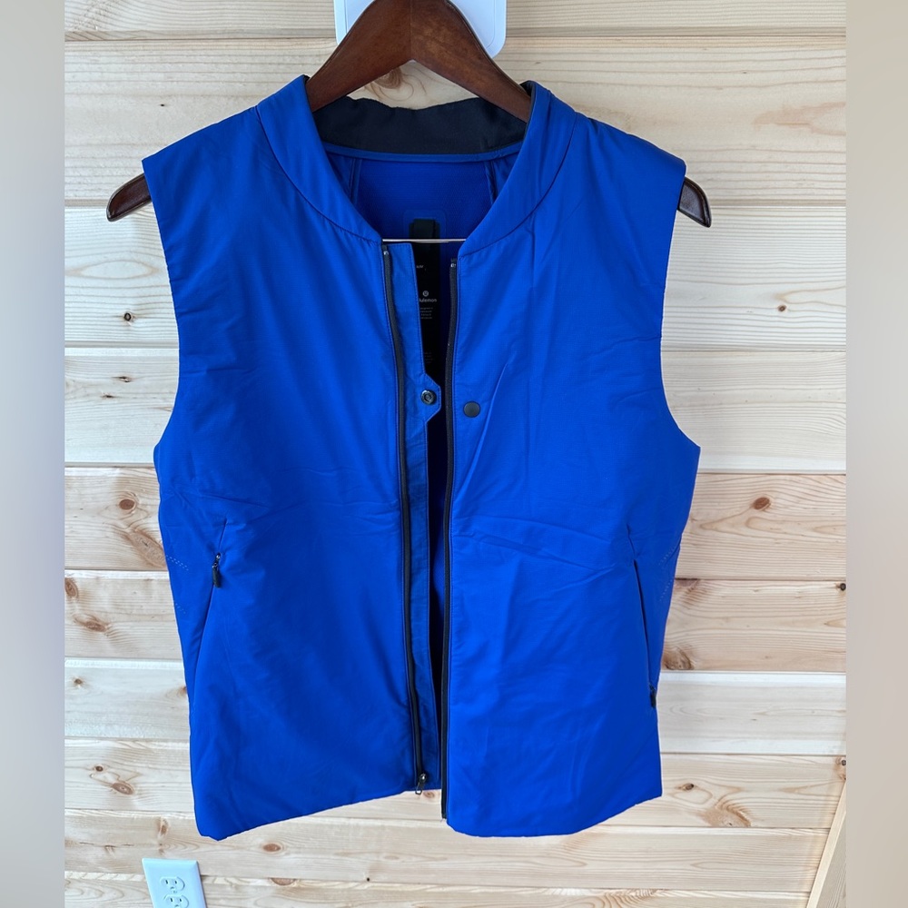 Lululemon Mens Zip Up Vest Size M Blue